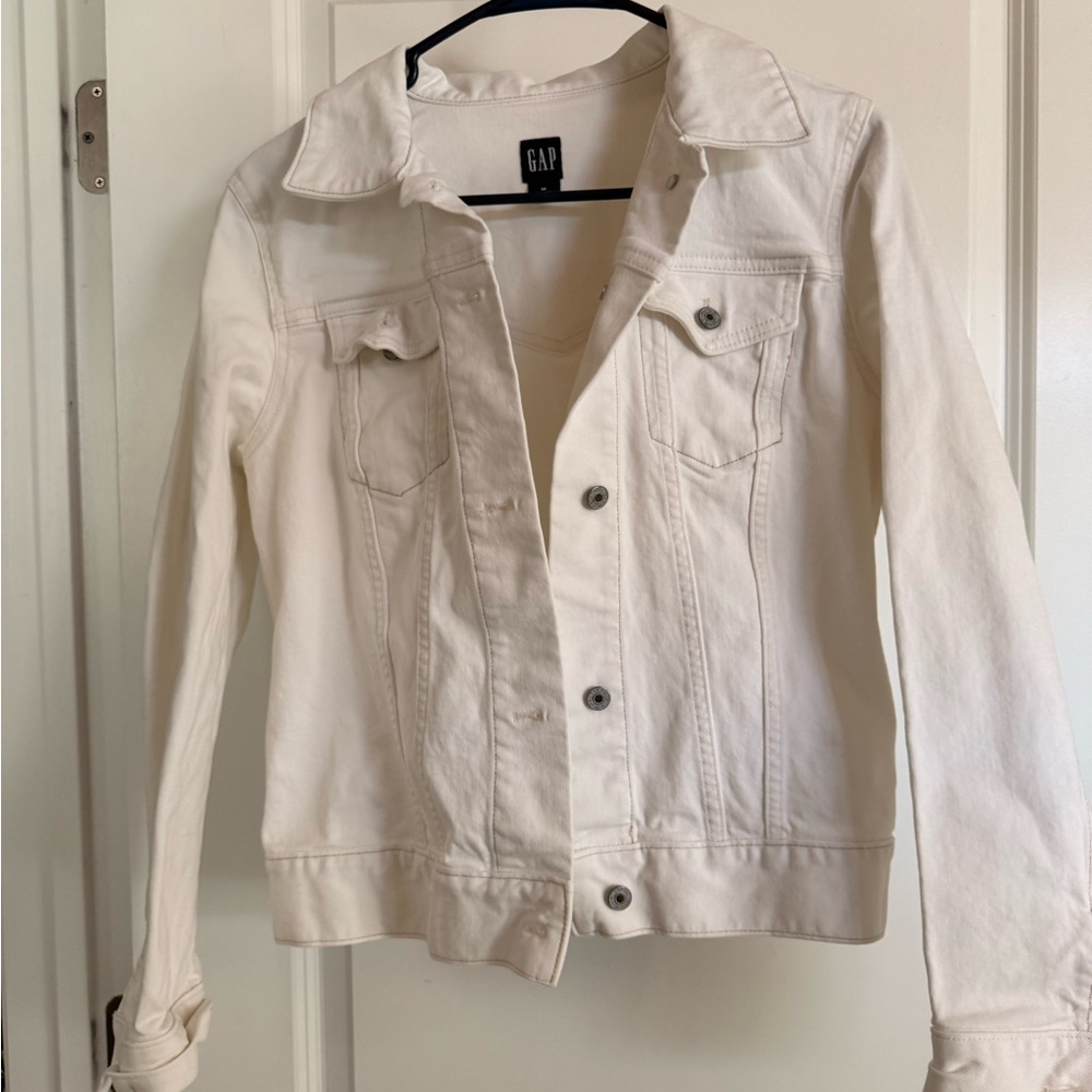 GAP Women's Off-White Jean Jacket